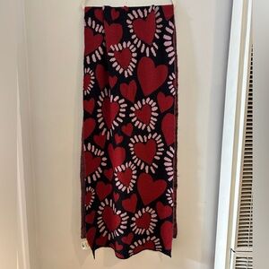 Farm Rio Heart Printed Oversized Scarf